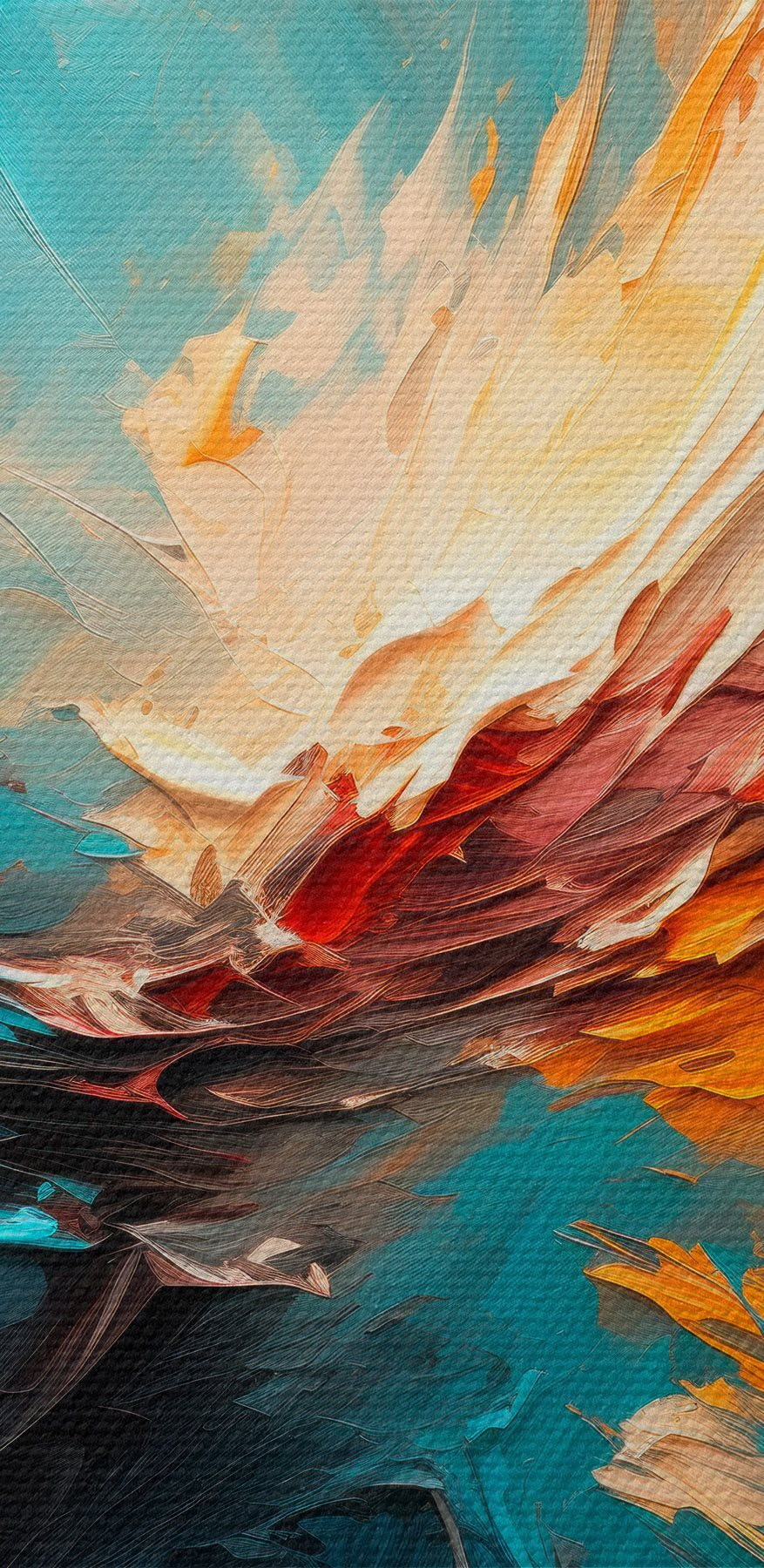 Peinture colorée d'un tourbillon