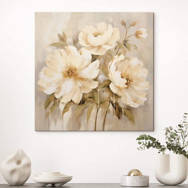 Peinture de fleurs sur un mur Peinture de fleurs sur un mur