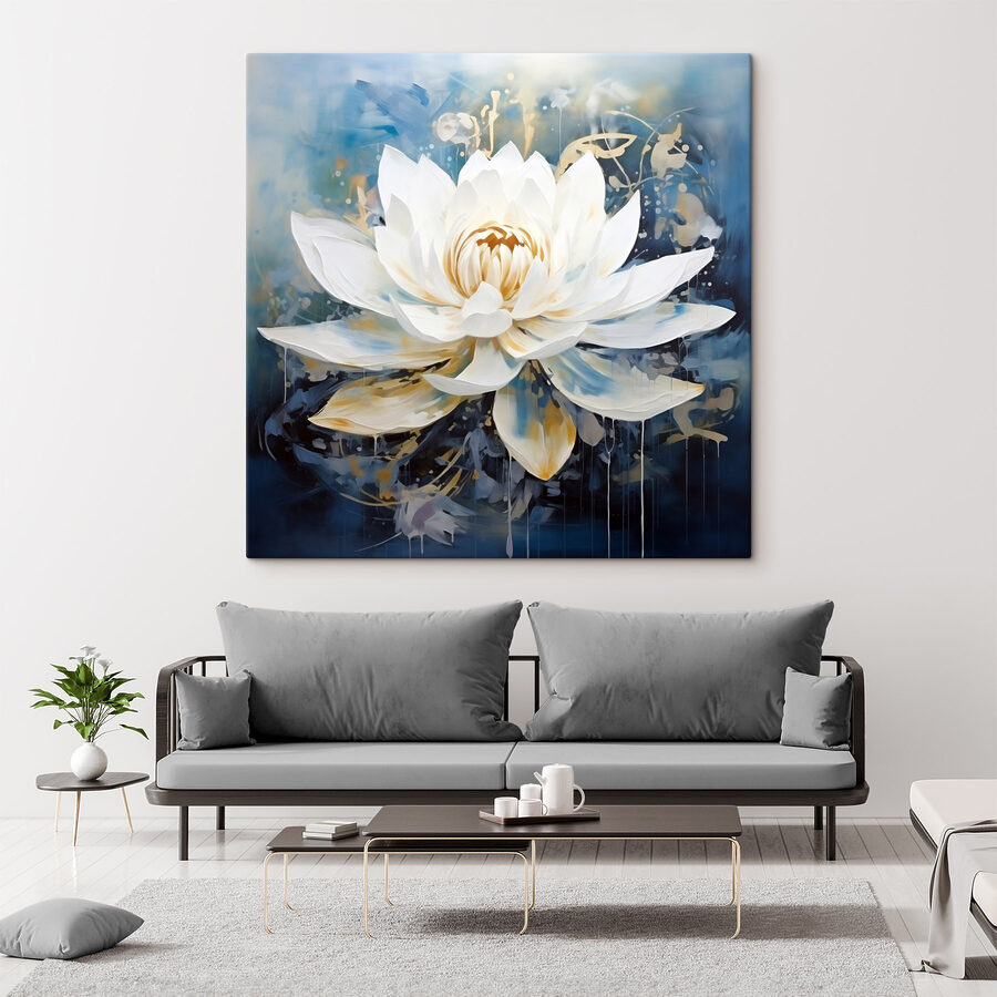 Tableaux Peinture d'une fleur blanche