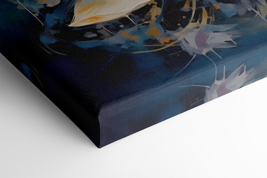 Tableaux Peinture d'une fleur blanche – Image 5