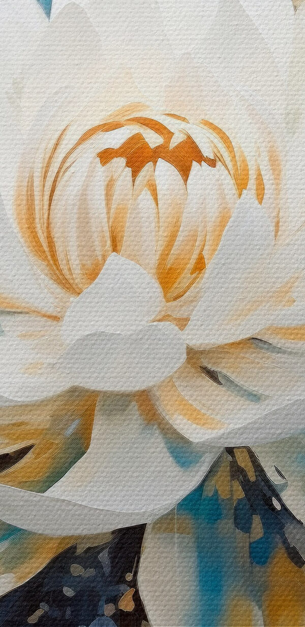 Peinture d'une fleur blanche Peinture d'une fleur blanche