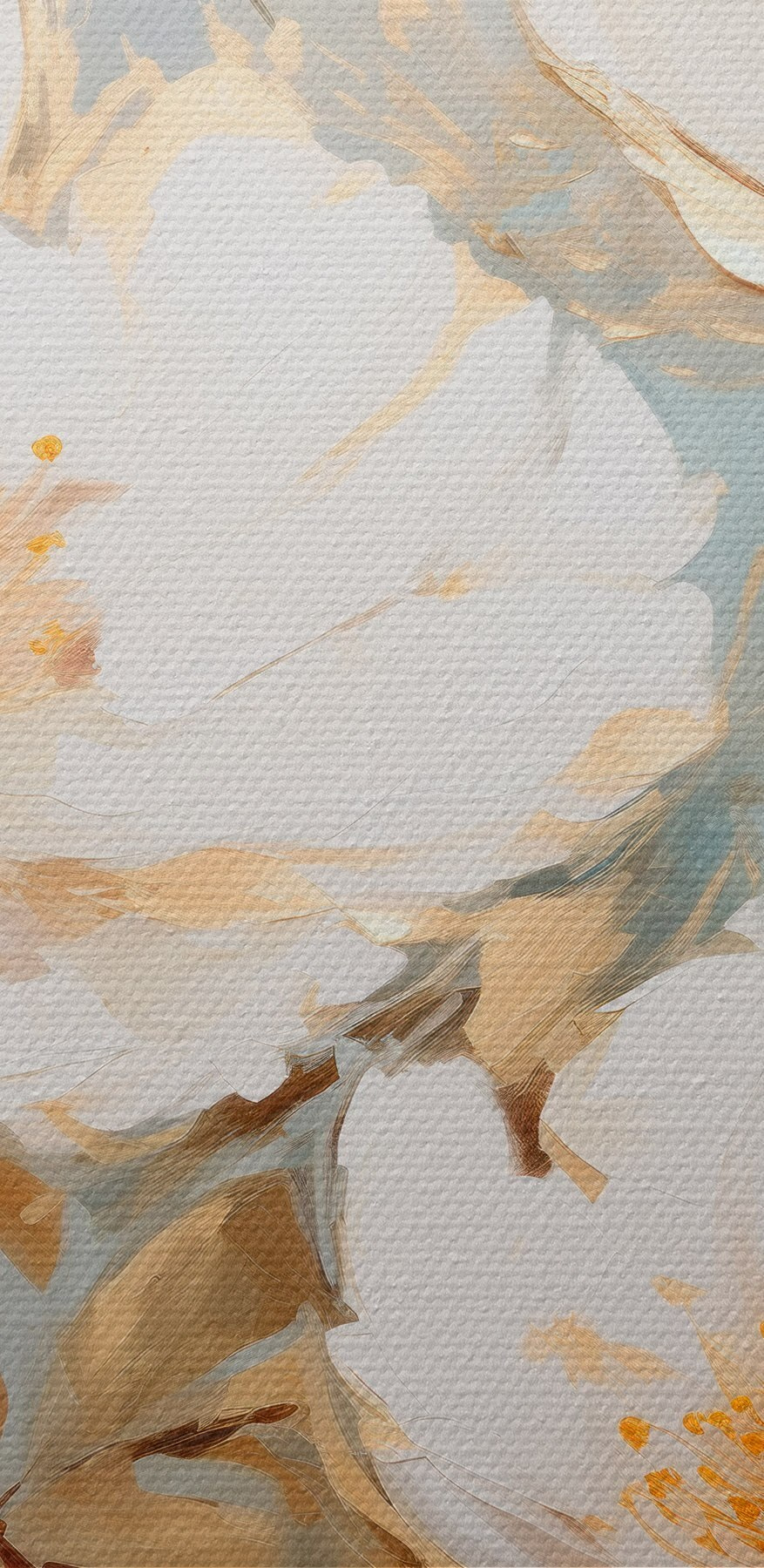 Peinture de fleurs blanches