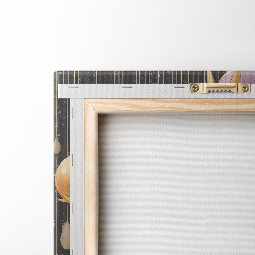 Cartoon of a little angel with wings and a crown holding a staff