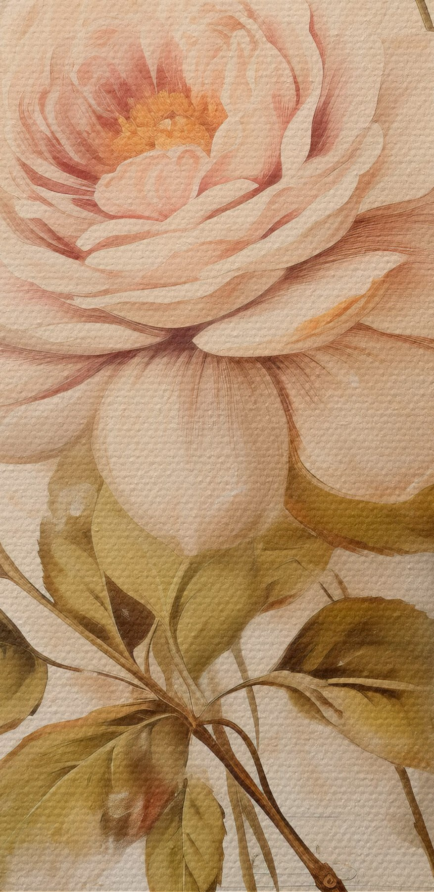 Peinture de fleurs sur une feuille de musique