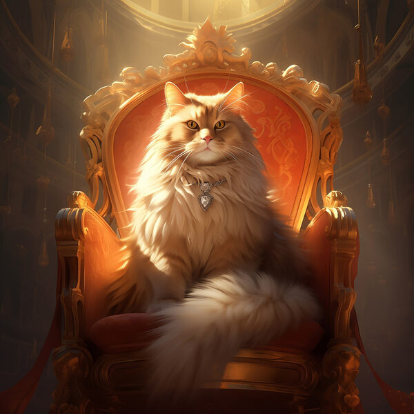 Chat assis sur une chaise s44250p 600x600 - Chat assis sur une chaise - tegory