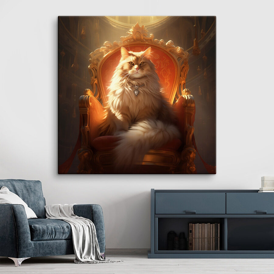 Chat assis sur une chaise s44250pig105 900x900 - Chat assis sur une chaise - tegory