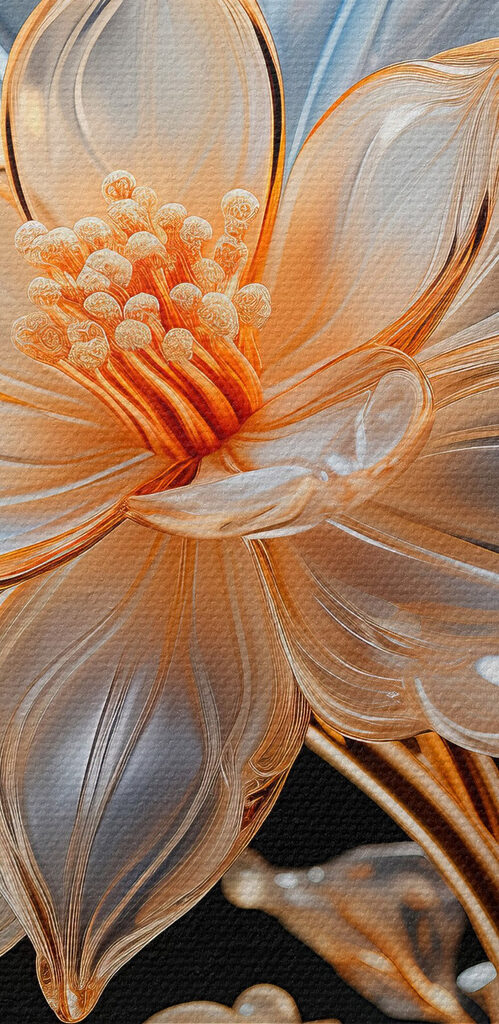 Delicate flower in elegant design