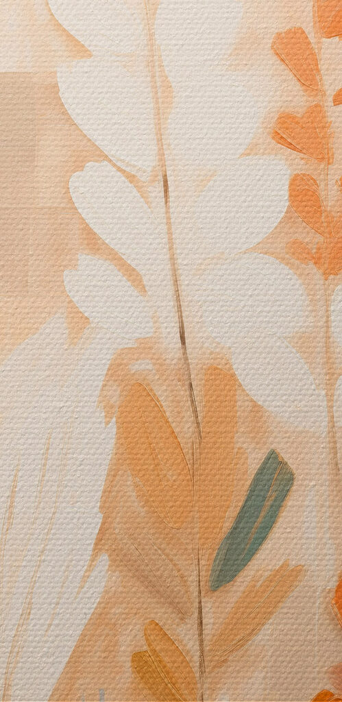 Painting of plants with leaves Painting of plants with leaves