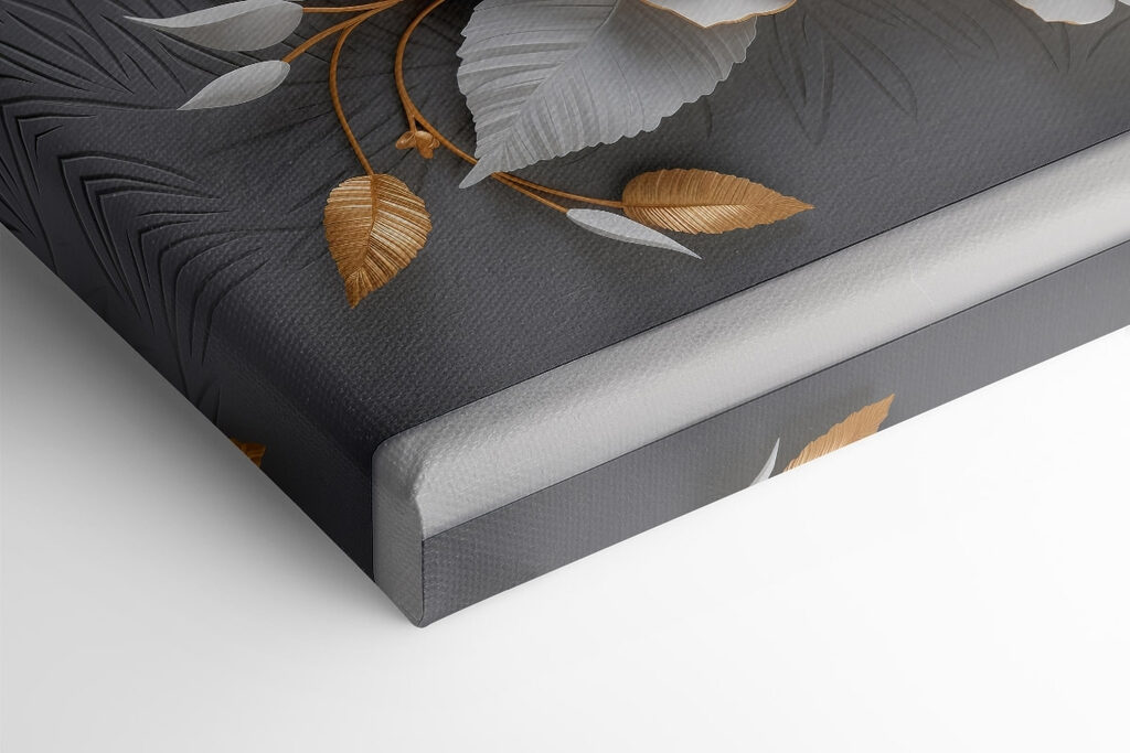 Delicate blooms on textured background