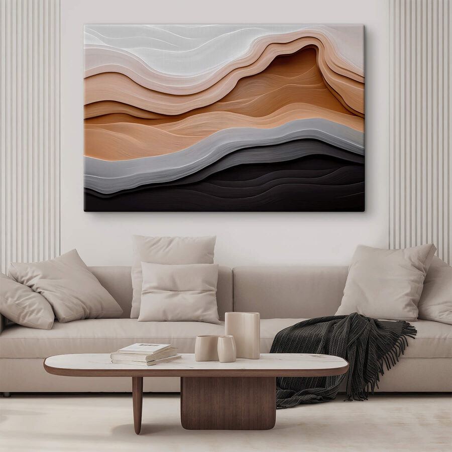 Des vagues douces de couleurs texturées