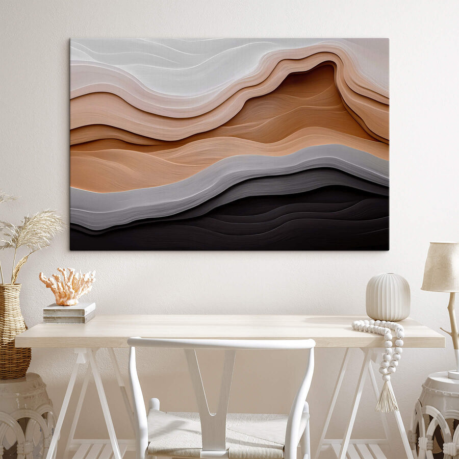 Des vagues douces de couleurs texturées