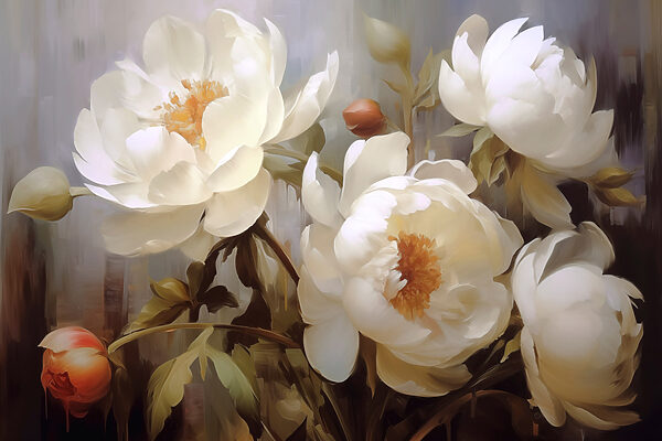 Peinture de fleurs blanches Peinture de fleurs blanches