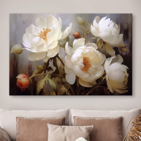Peinture de fleurs blanches Peinture de fleurs blanches