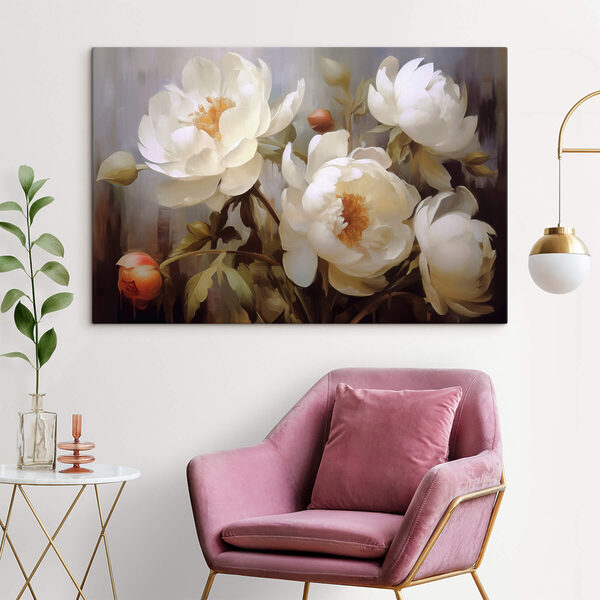 Peinture de fleurs blanches Peinture de fleurs blanches
