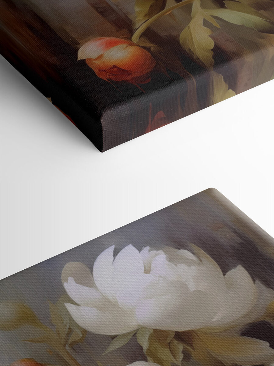 Peinture de fleurs blanches