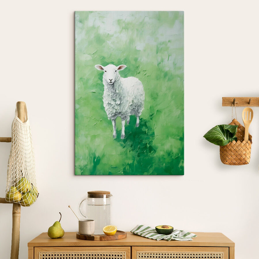 Peinture d'un mouton