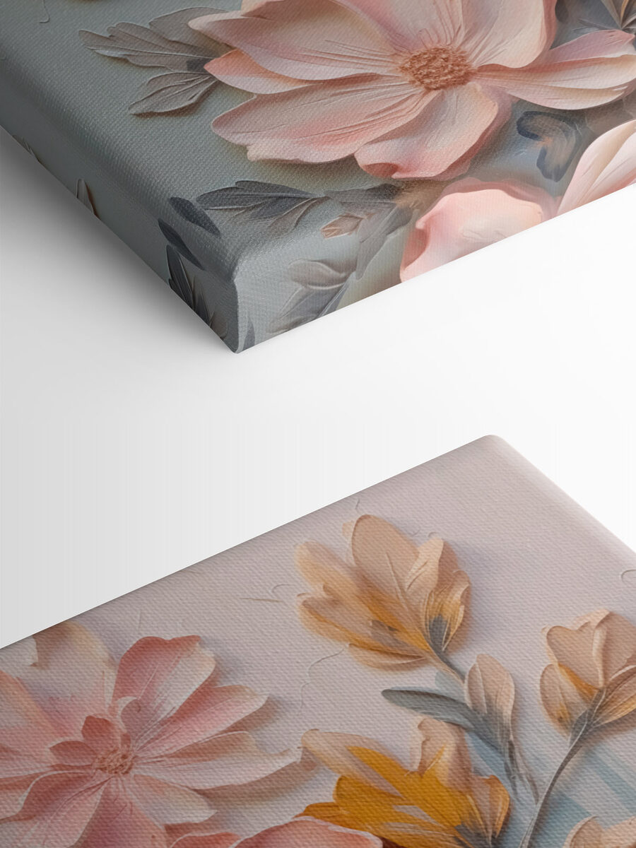 Peinture de fleurs et de feuilles