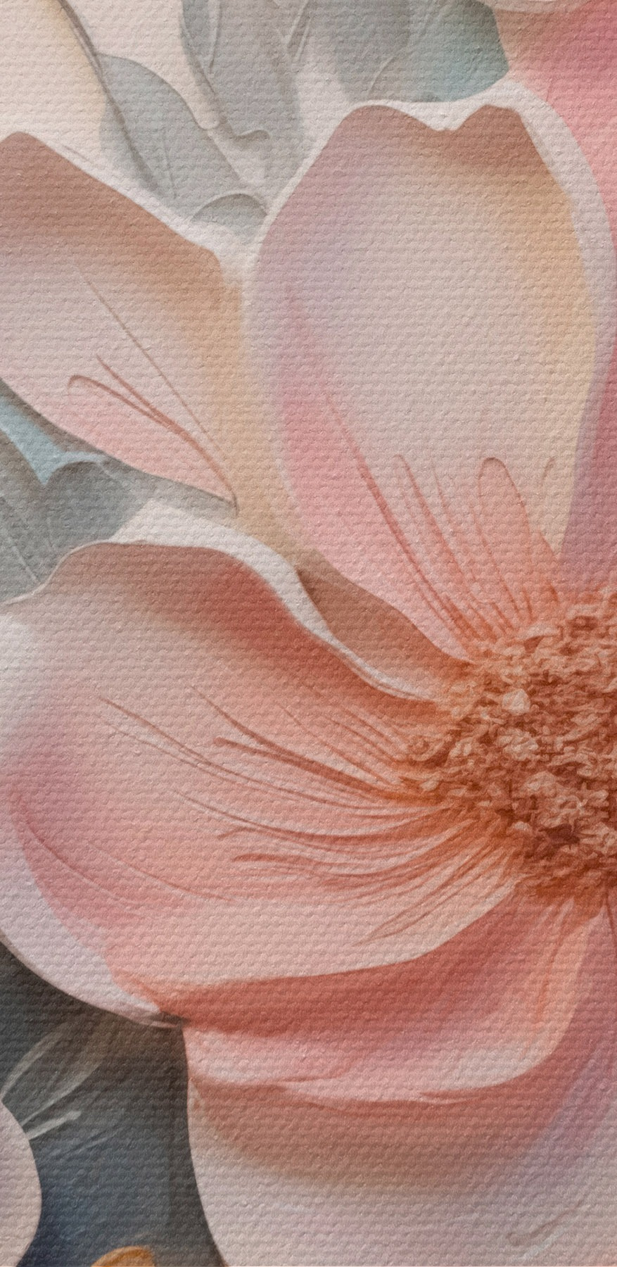 Peinture de fleurs et de feuilles