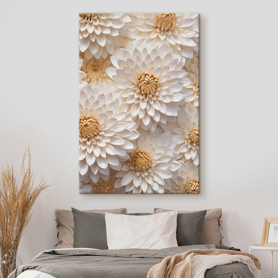 Groupe de fleurs blanches