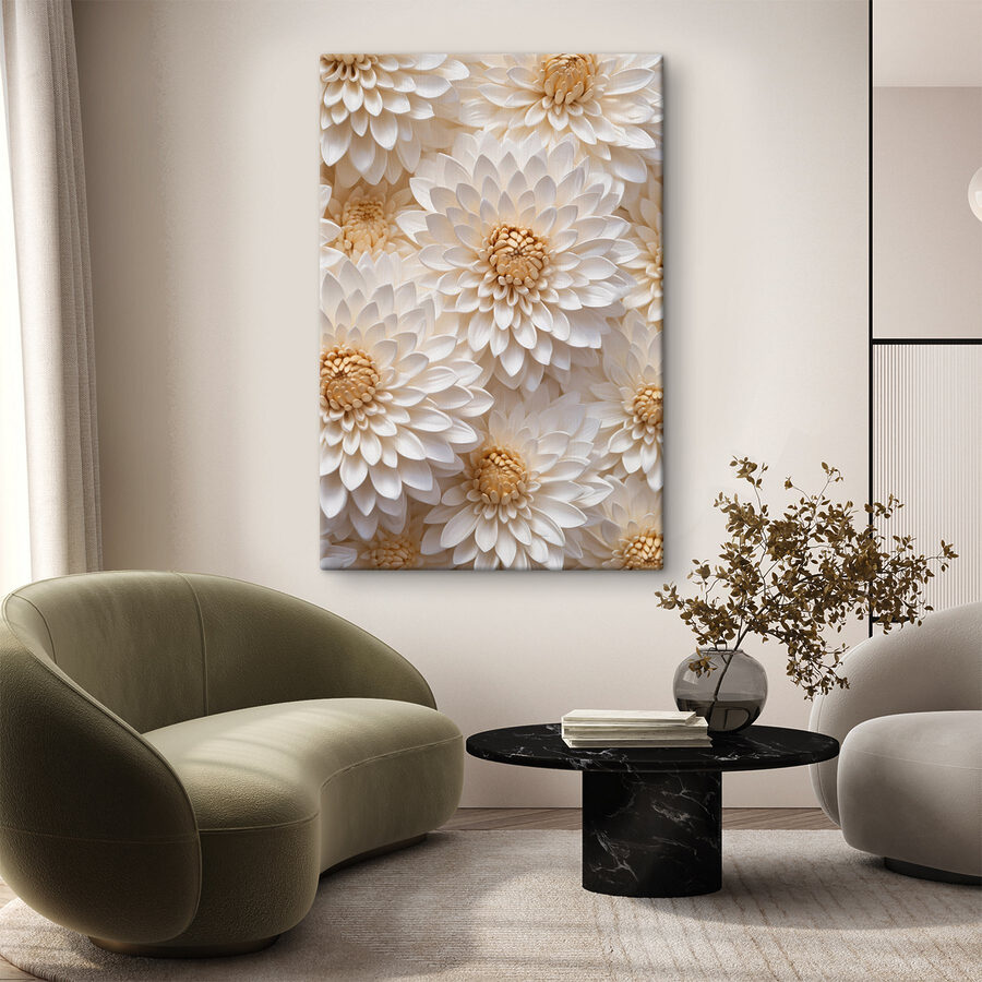 Groupe de fleurs blanches