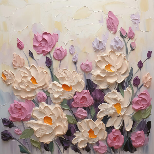Peinture de fleurs et de feuilles Peinture de fleurs et de feuilles