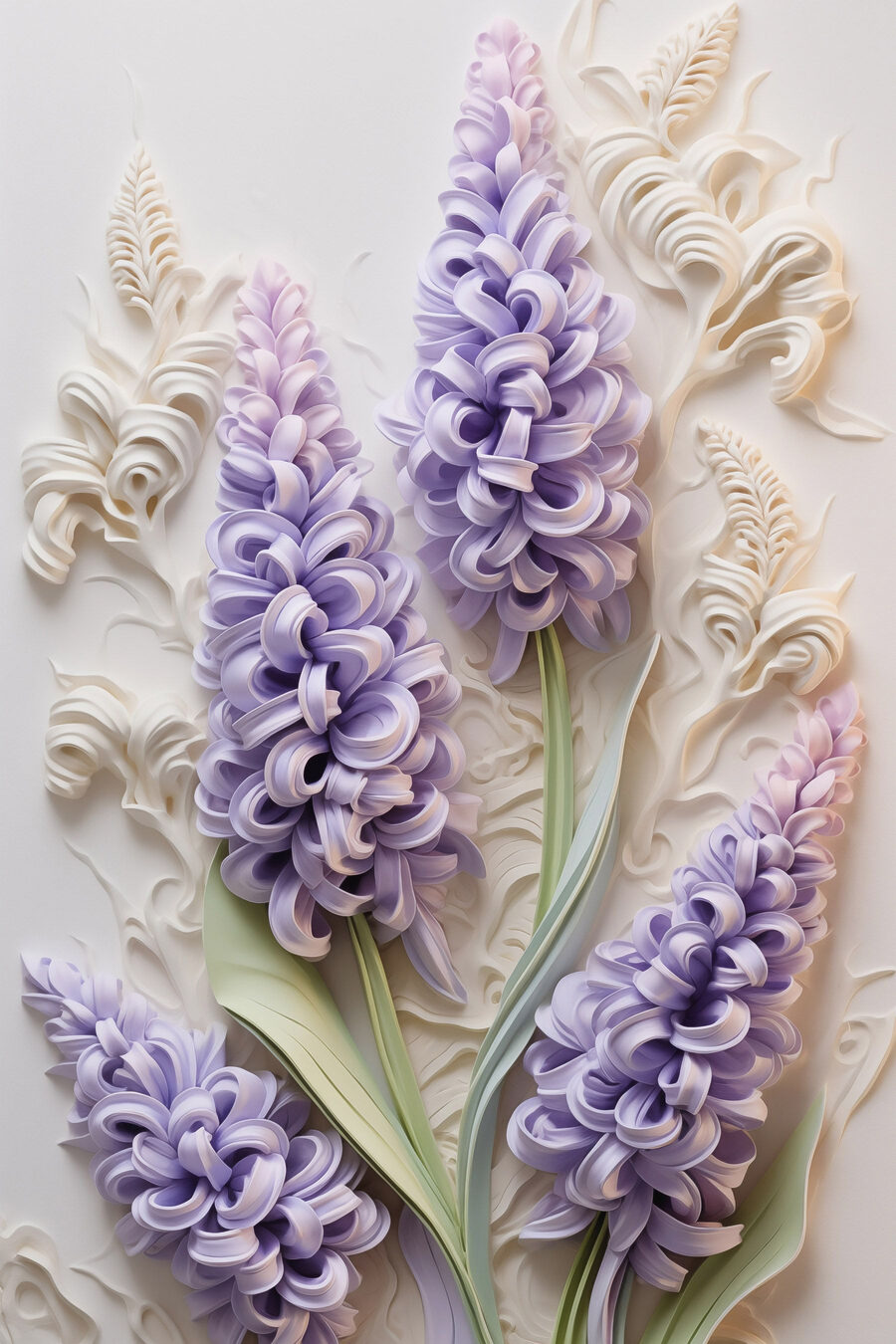 Groupe de fleurs violettes