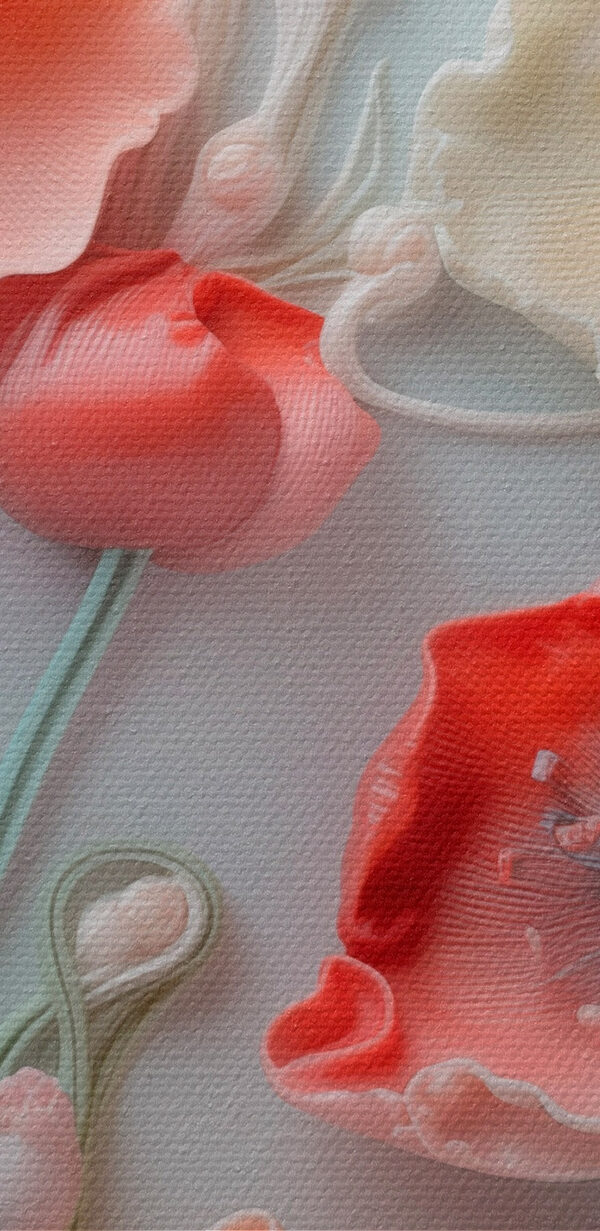 Groupe de fleurs sur une surface blanche Groupe de fleurs sur une surface blanche