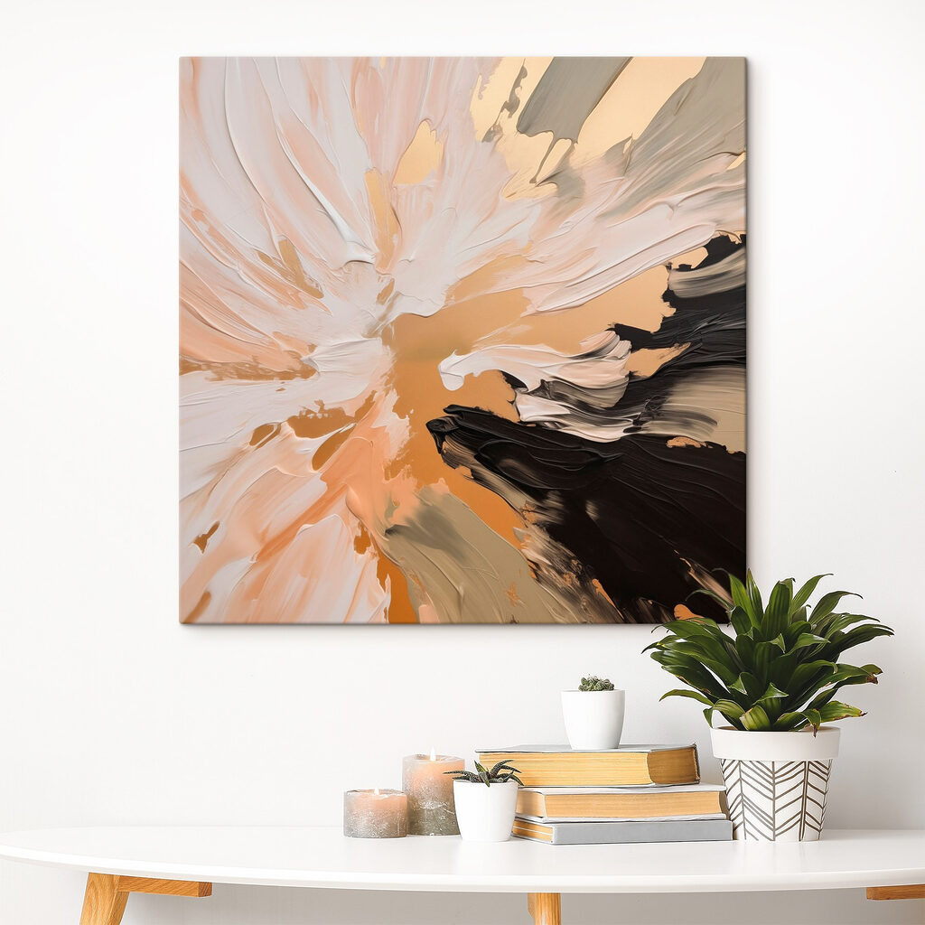 Abstract strokes in muted tones