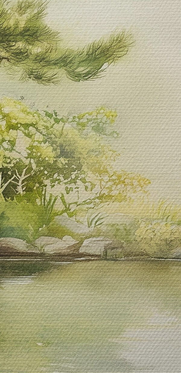 Eau avec un étang et un chemin y menant Eau avec un étang et un chemin y menant
