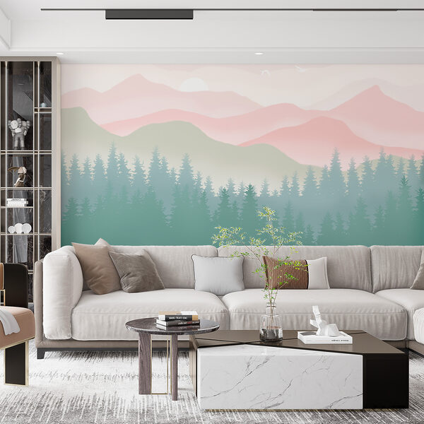 Un paysage avec des arbres et des montagnes u98774pig9ms 600x600 - Un paysage avec des arbres et des montagnes