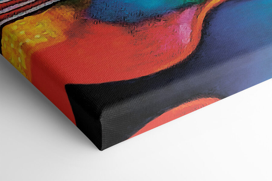 Une œuvre d'art colorée Une œuvre d'art colorée