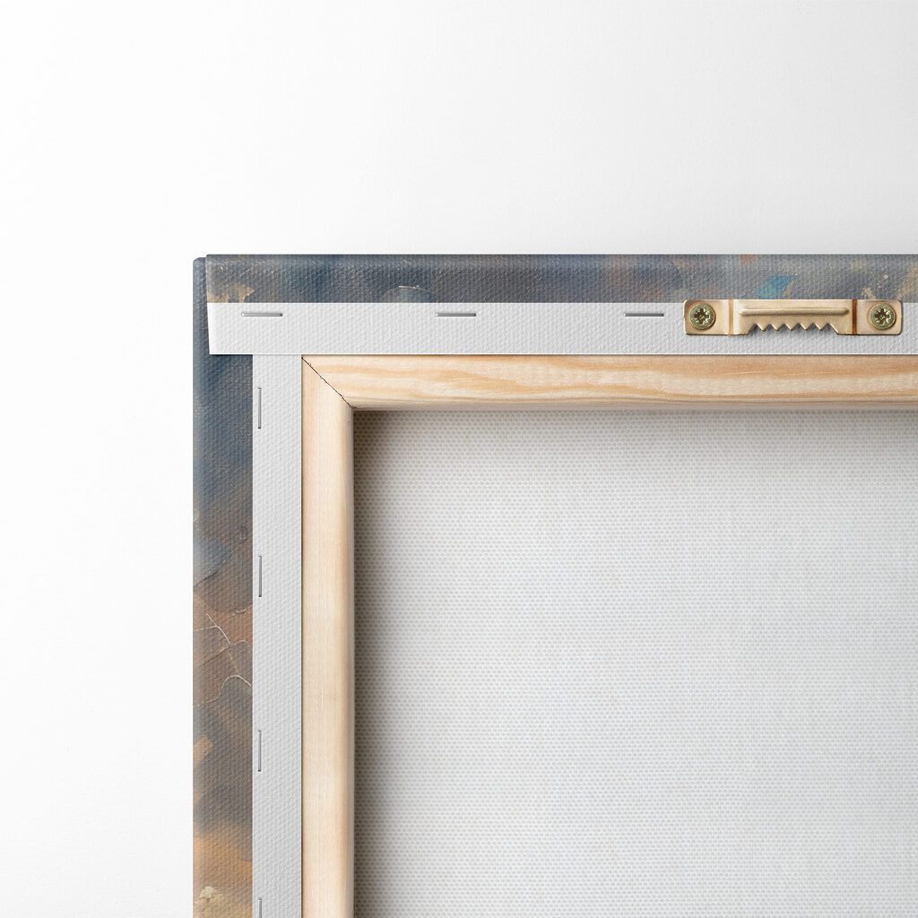 A painting of a lighthouse in the ocean