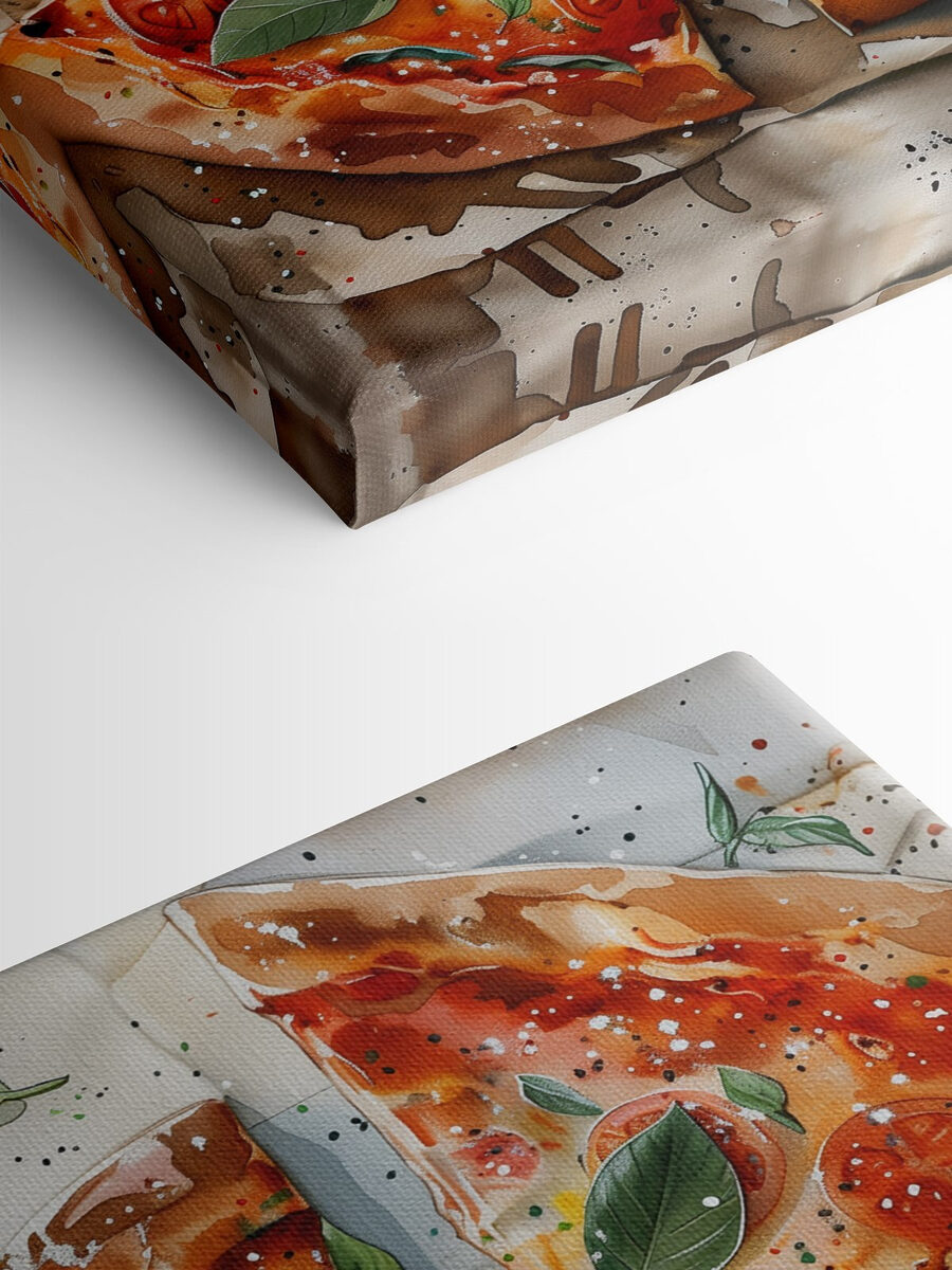 Pizza aux tomates et au basilic