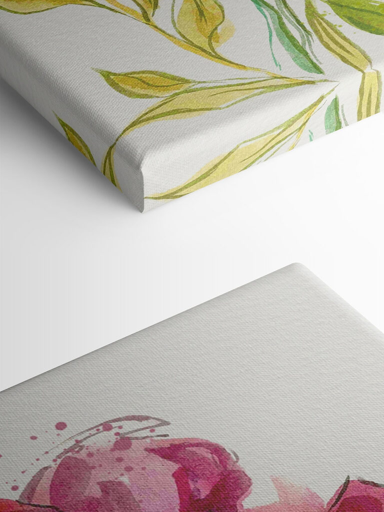 Painting of flowers and leaves Painting of flowers and leaves