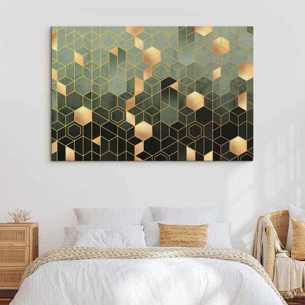 Motif d'hexagones et de carrés Motif d'hexagones et de carrés
