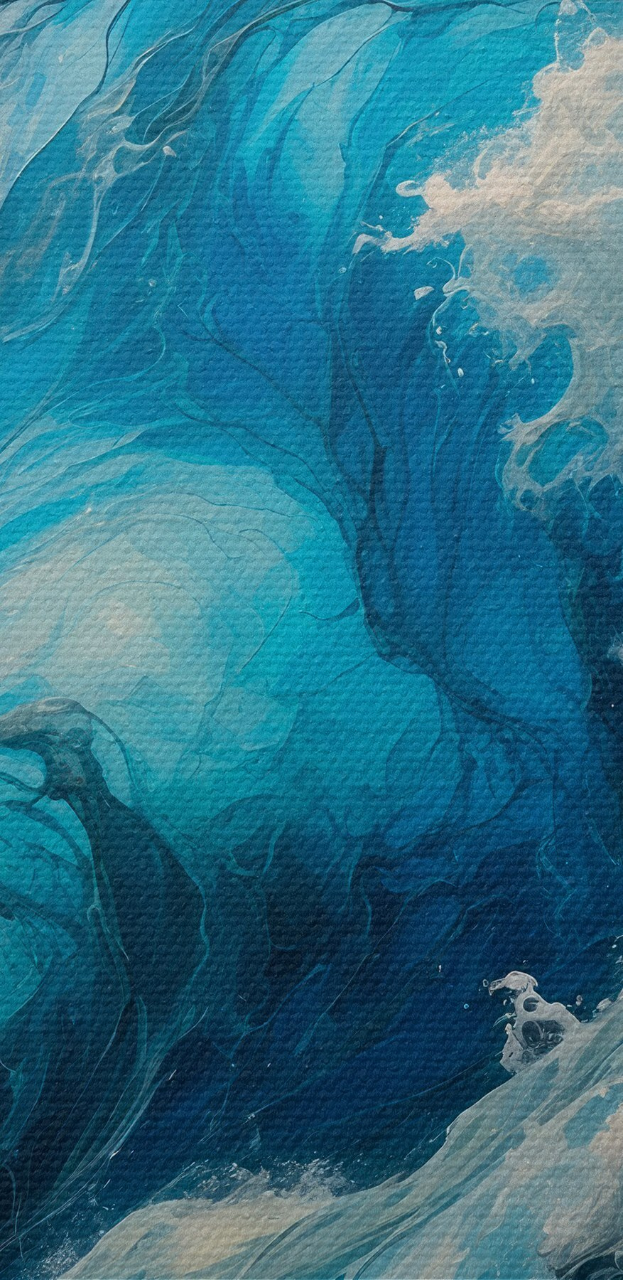 Grande vague dans l'océan