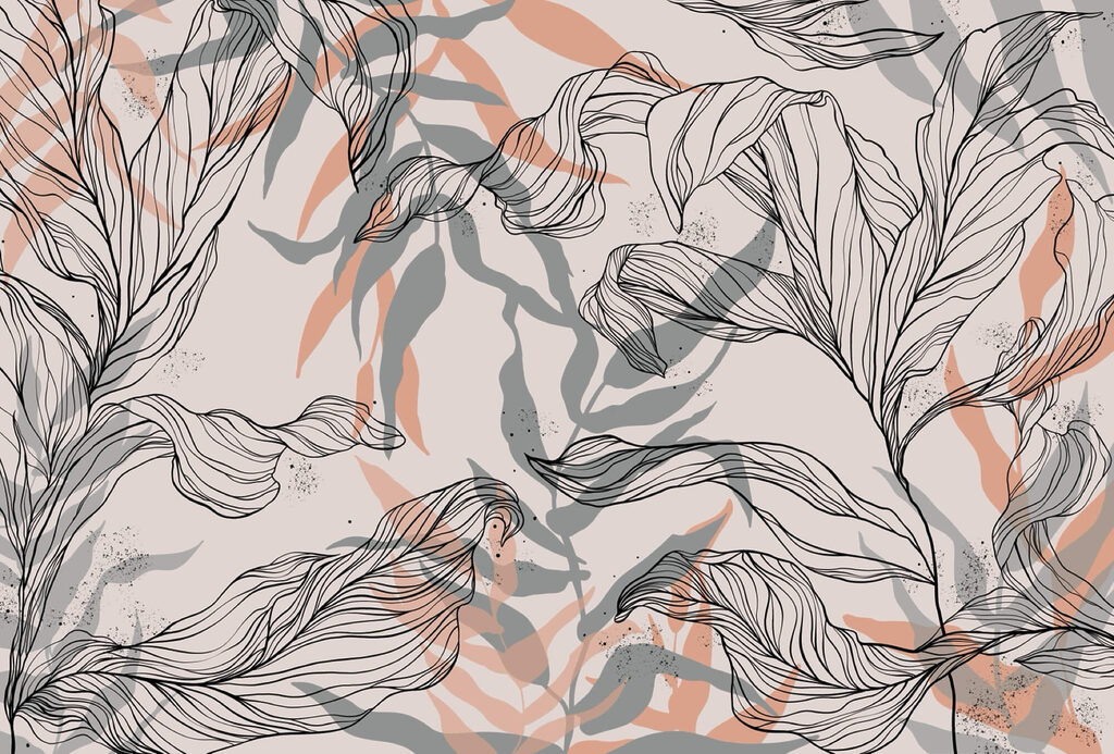 Motif de feuilles et de branches Motif de feuilles et de branches
