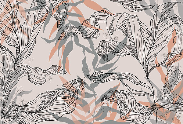 Motif de feuilles et de branches Motif de feuilles et de branches