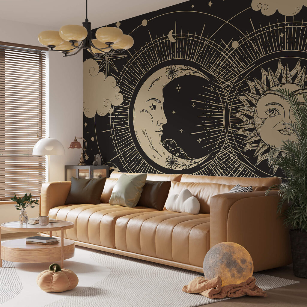 Soleil et lune dans le ciel Soleil et lune dans le ciel