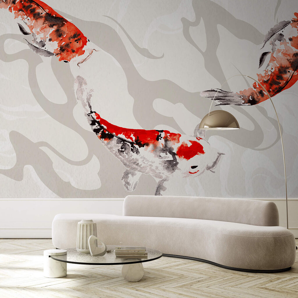 Peinture de poissons nageant Peinture de poissons nageant