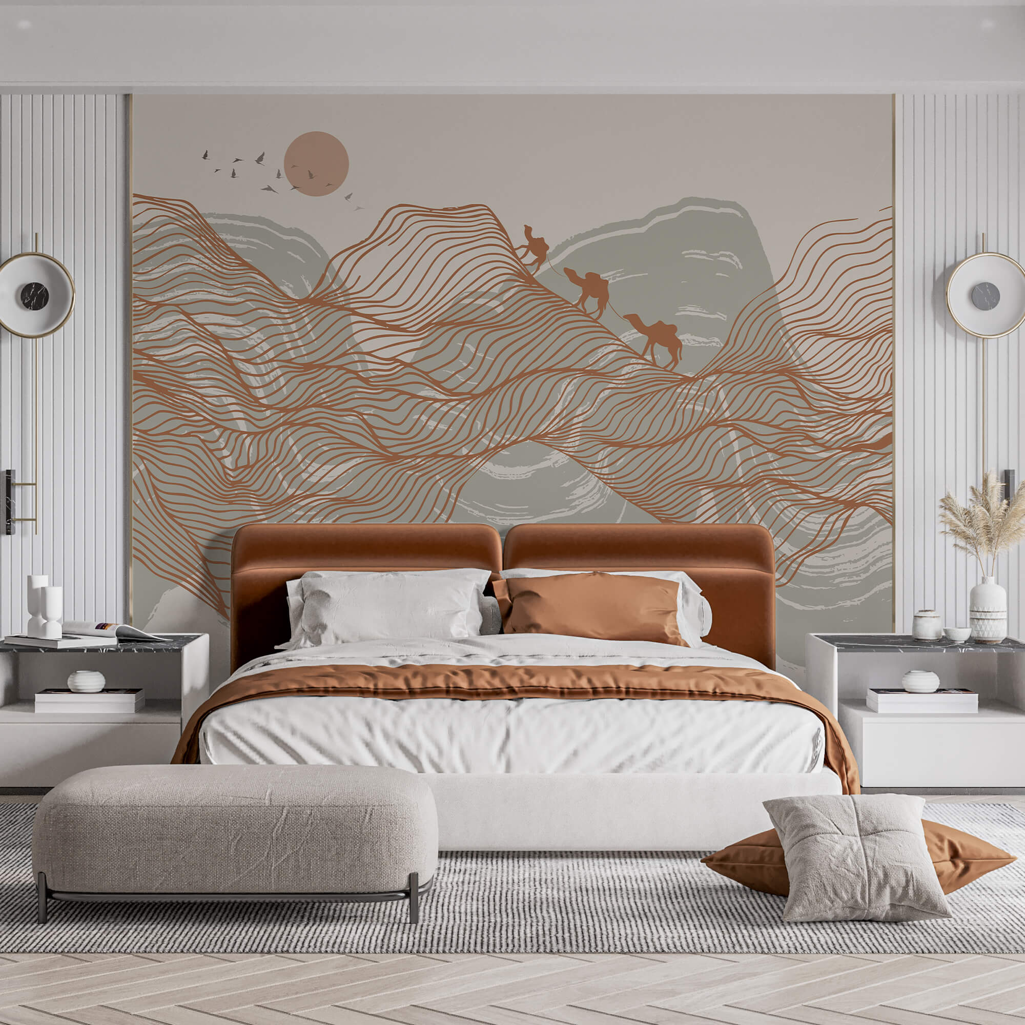 Dessin d'un paysage désertique