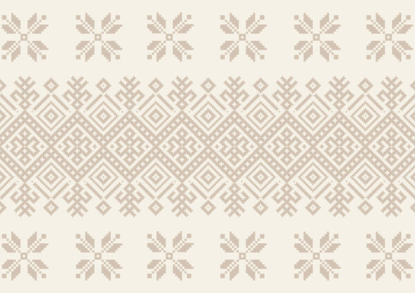 Motif de formes géométriques et de fleurs Motif de formes géométriques et de fleurs