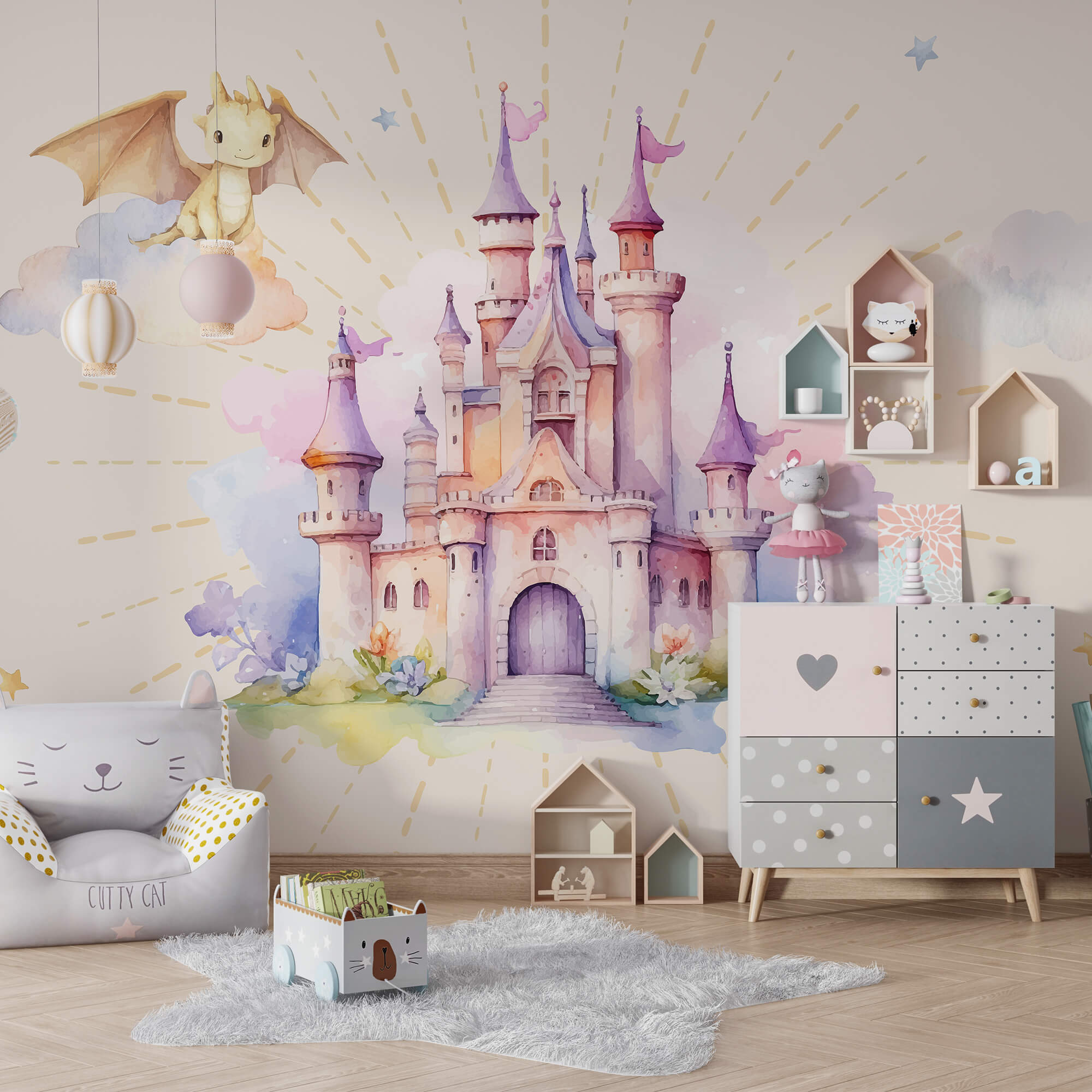 Aquarelle d'un château Aquarelle d'un château