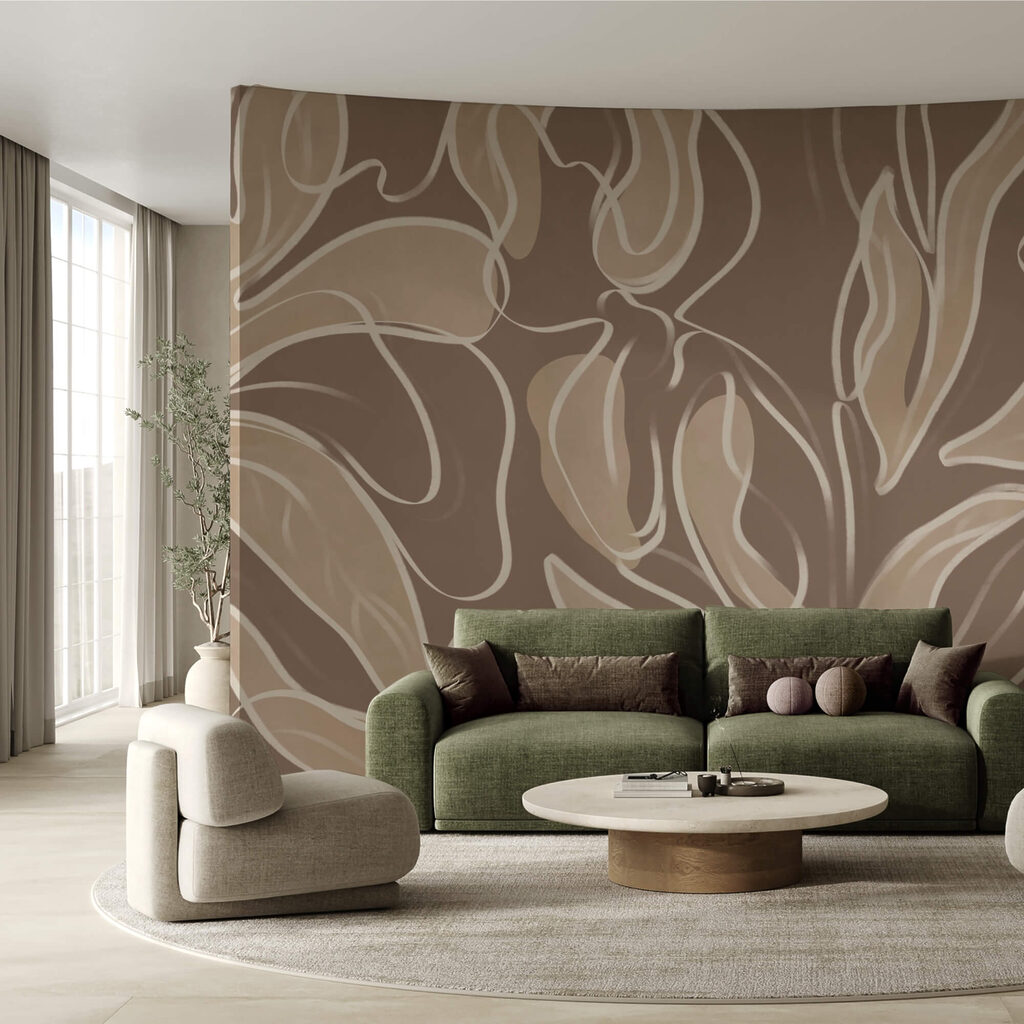 Formes organiques douces dans des tons neutres