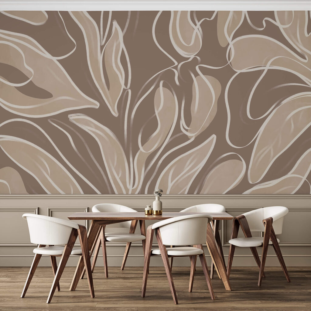 Formes organiques douces dans des tons neutres