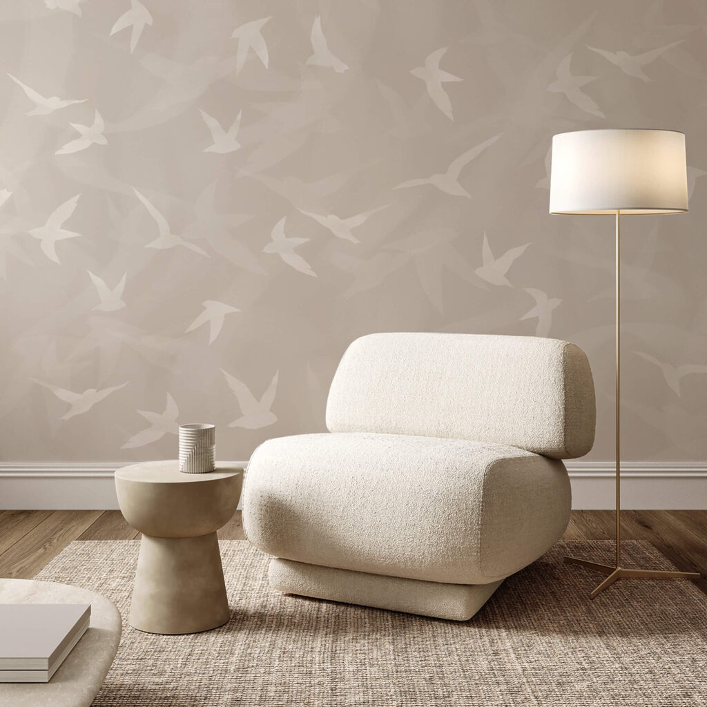 Oiseaux blancs volant dans les airs Oiseaux blancs volant dans les airs