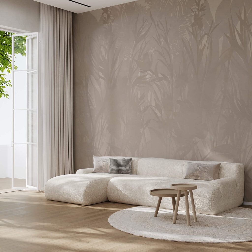 – ; Motifs botaniques subtils dans des tons doux – ; Motifs botaniques subtils dans des tons doux