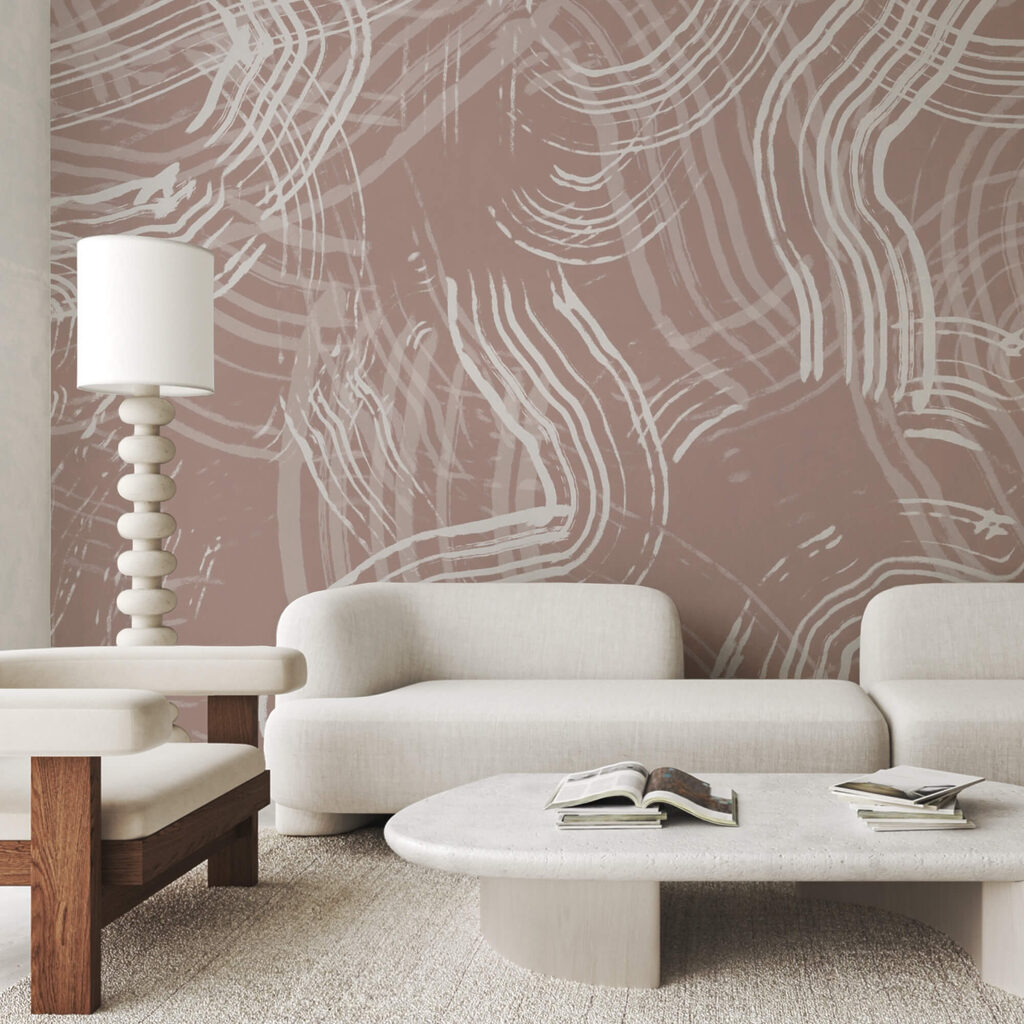 Lignes blanches sur fond rose Lignes blanches sur fond rose