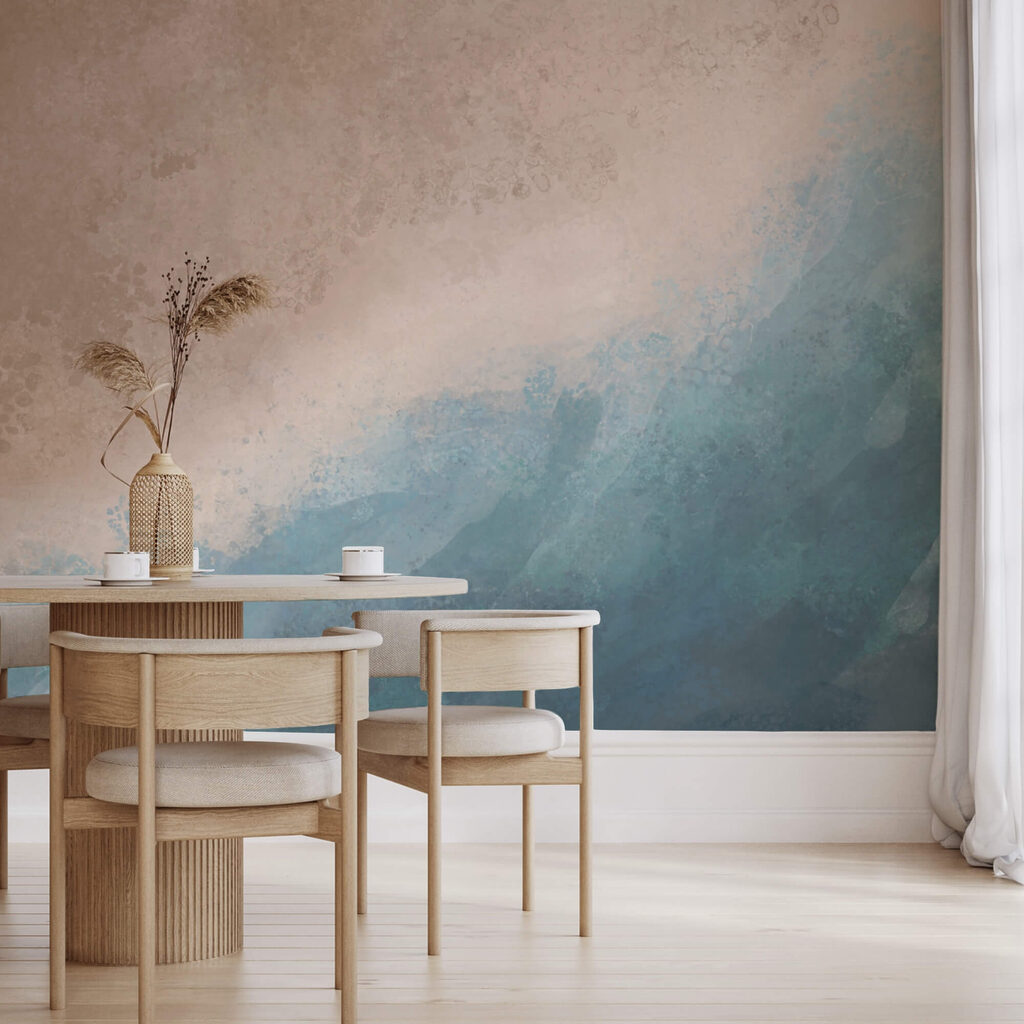 Eaux bleues et blanches