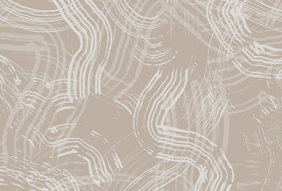 Lignes blanches sur fond beige